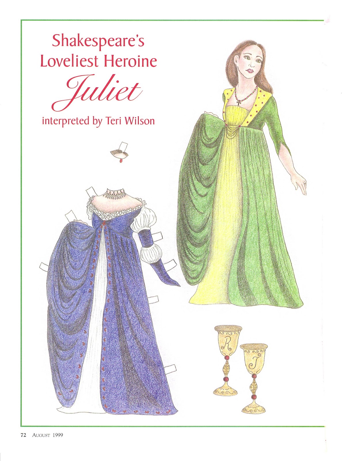 shakespeare paper dolls