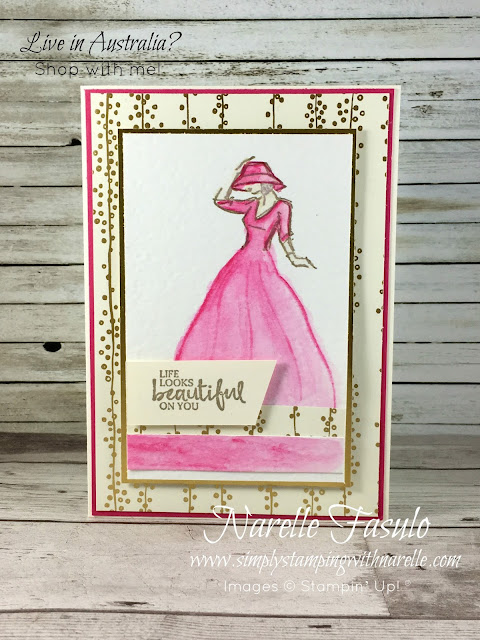 Honour the women in your life with this gorgeous 'Beautiful You' stamp set - http://bit.ly/2oef9kI - Simply Stamping with Narelle