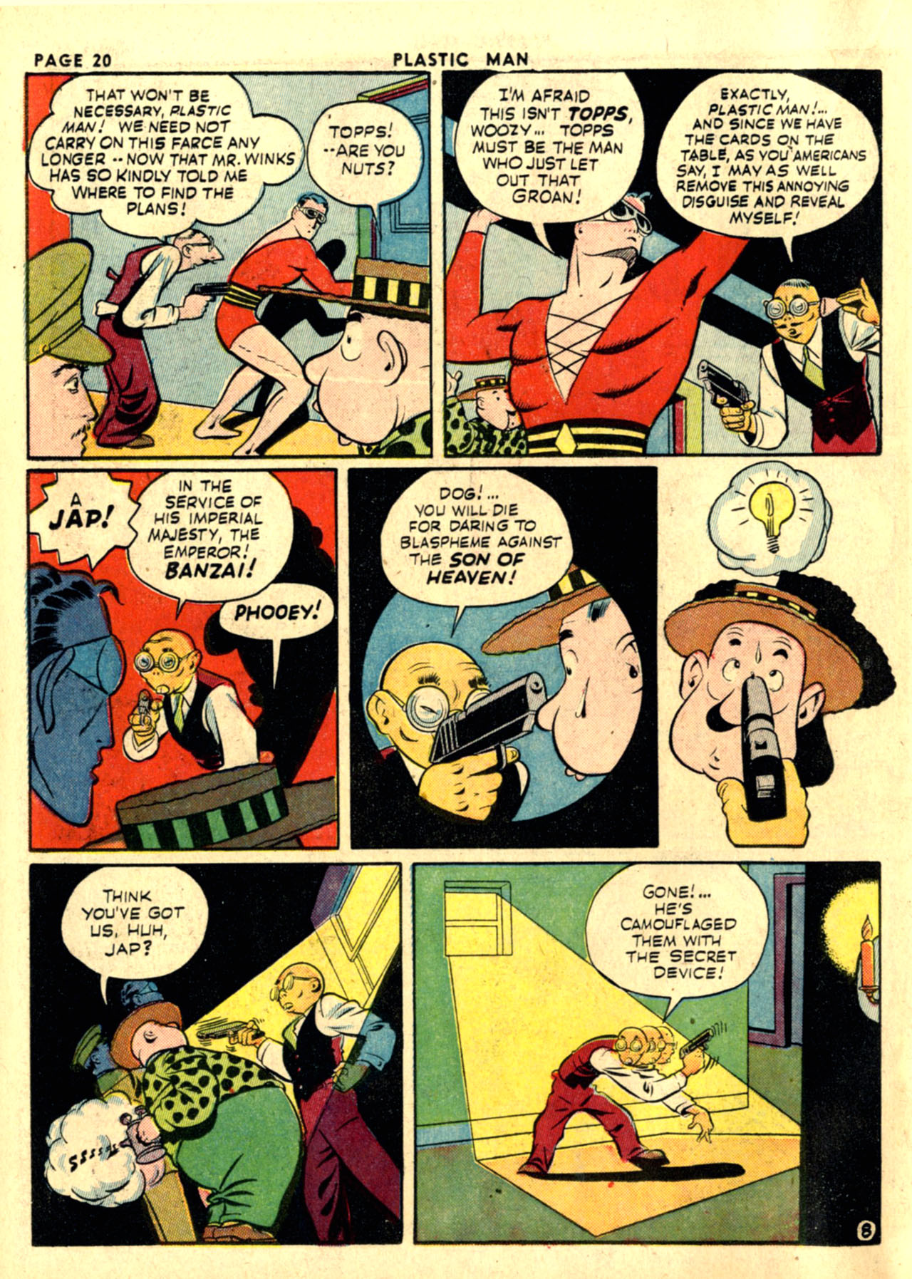 Read online Plastic Man (1943) comic -  Issue #1 - 22