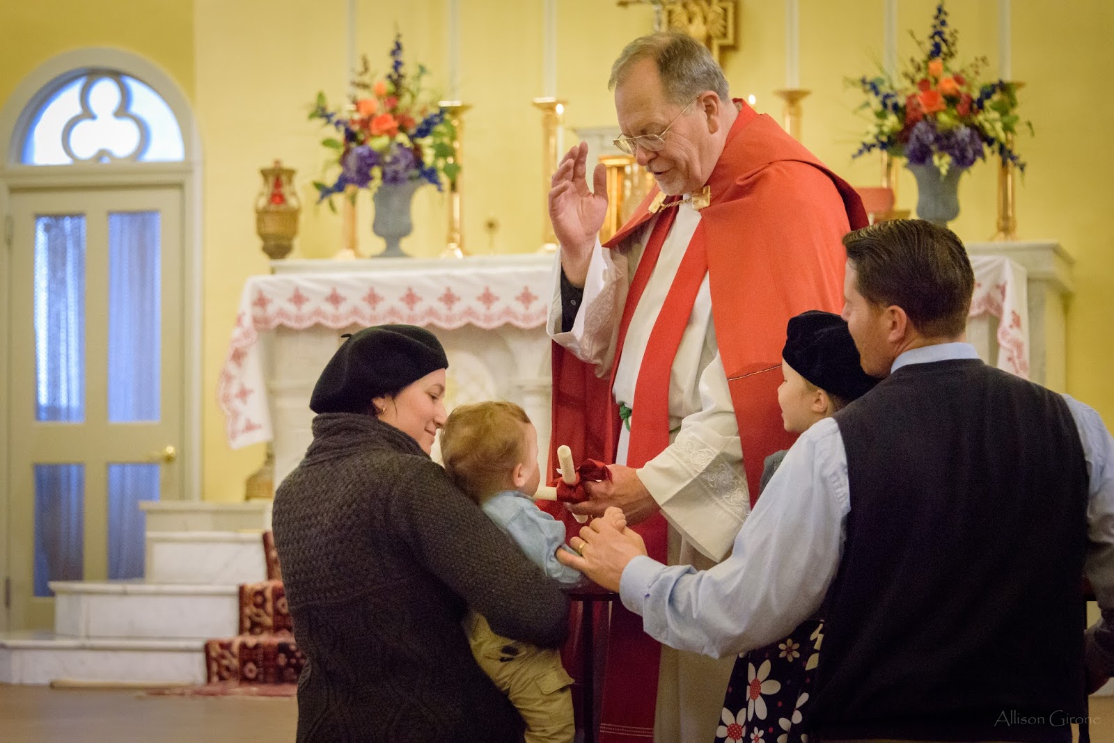 St. Blase Blessing of Throats Photos & Prayer Totus Tuus Family