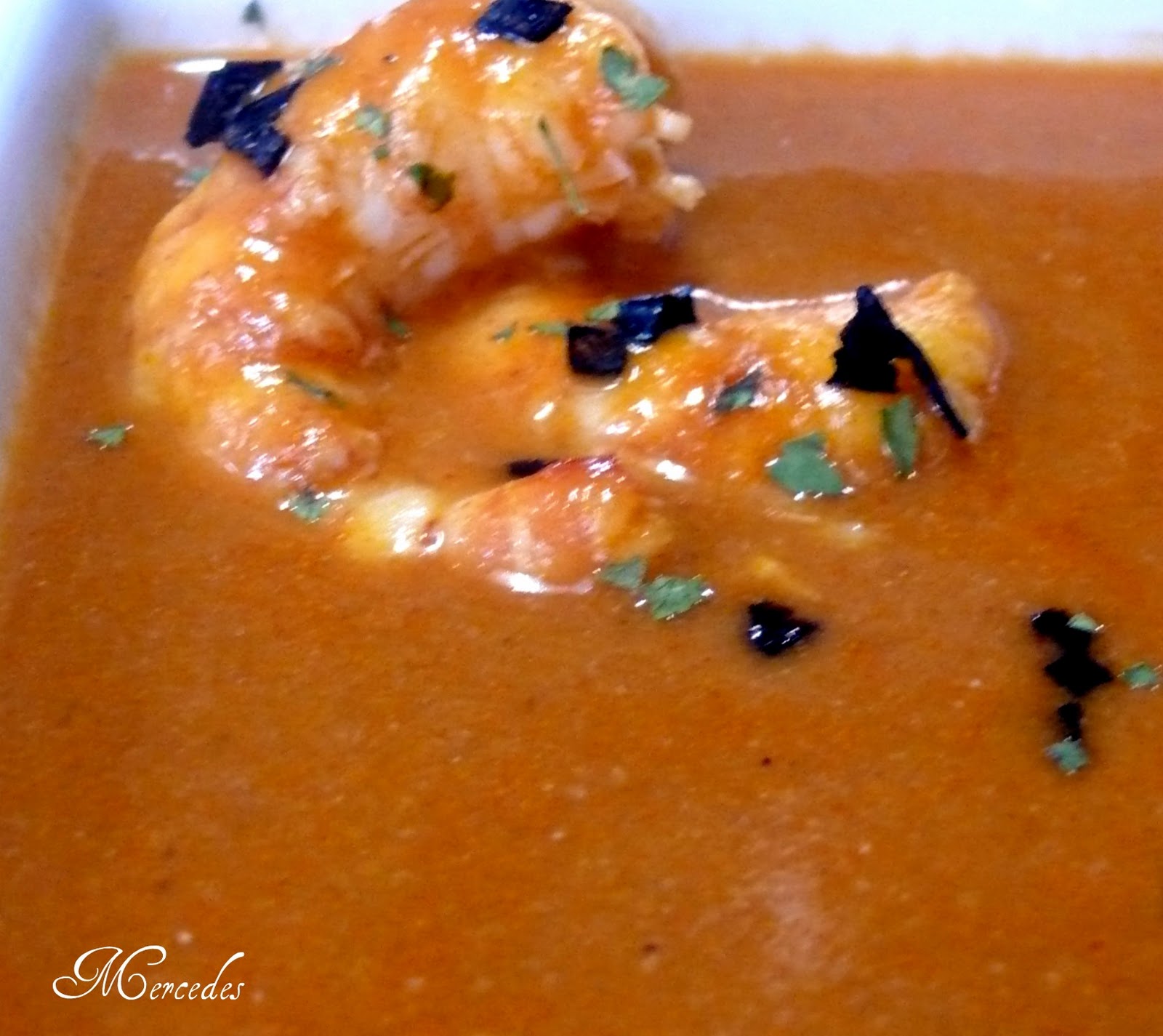 ¡Mamá! ¿qué comemos hoy? BISQUE DE LANGOSTINOS