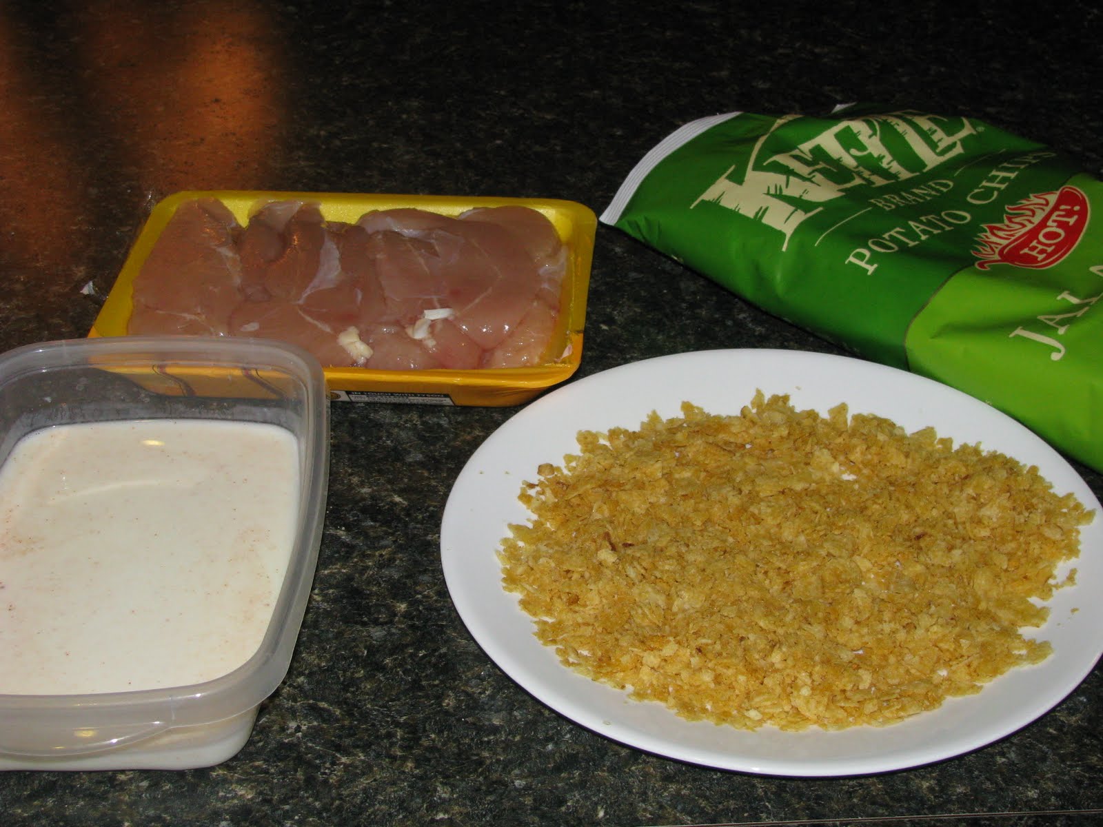 Kammie Cooks Jalapeno Kettle Chip Crusted Chicken