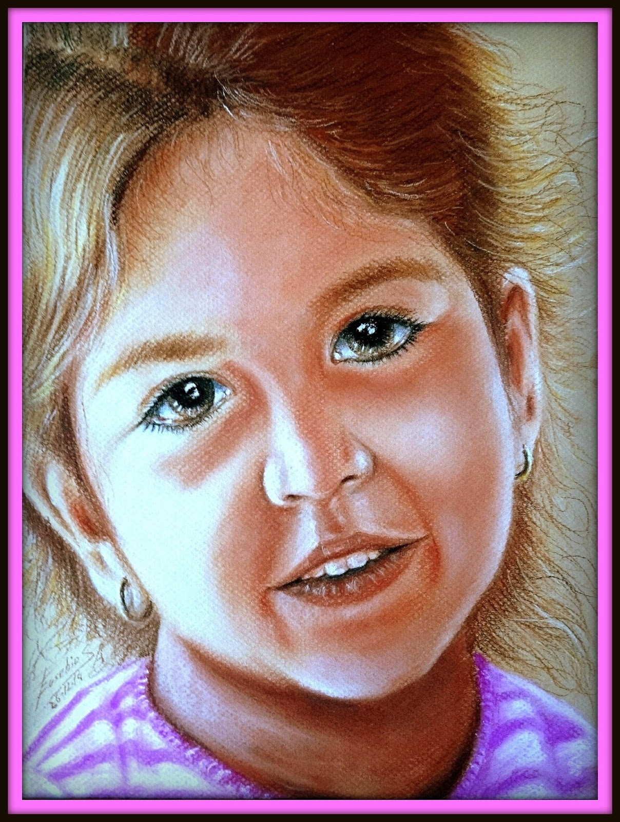 Daltonismo.. trazo.... y color. MI PRINCESA.