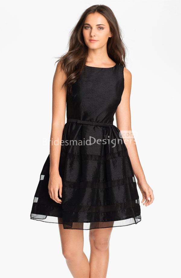 http://www.bridesmaiddesigners.com/black-organza-boat-neck-sleeveless-a-line-short-bridesmaid-dress-938.html