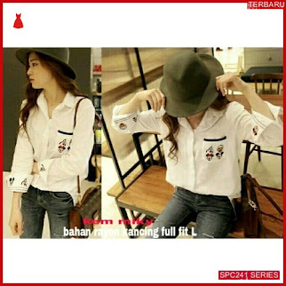 SPC241K45 Kem Miky Wanita Kemeja Atasan Wanita | BMGShop