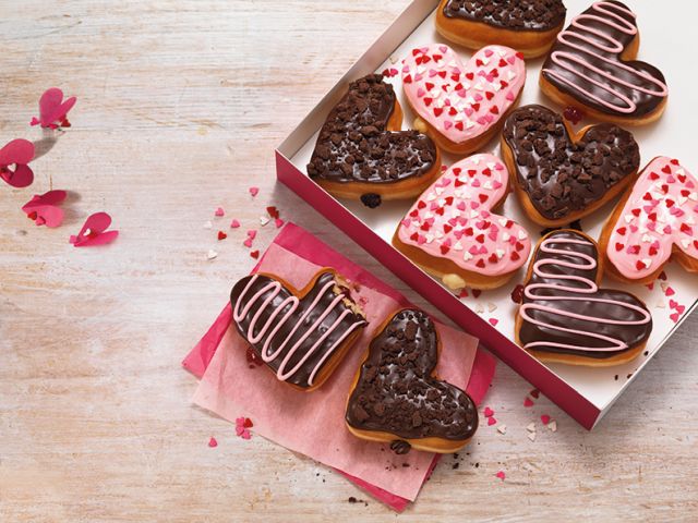 HeartShaped Donuts and CupcakeFlavored Coffee Arrive at