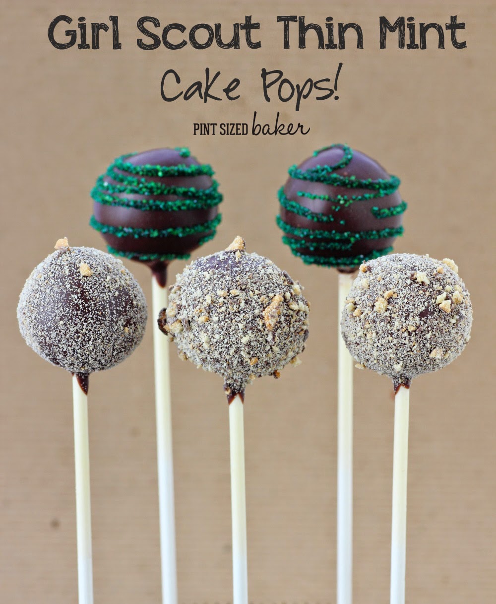 Girl Scout thin mint cake pops 6