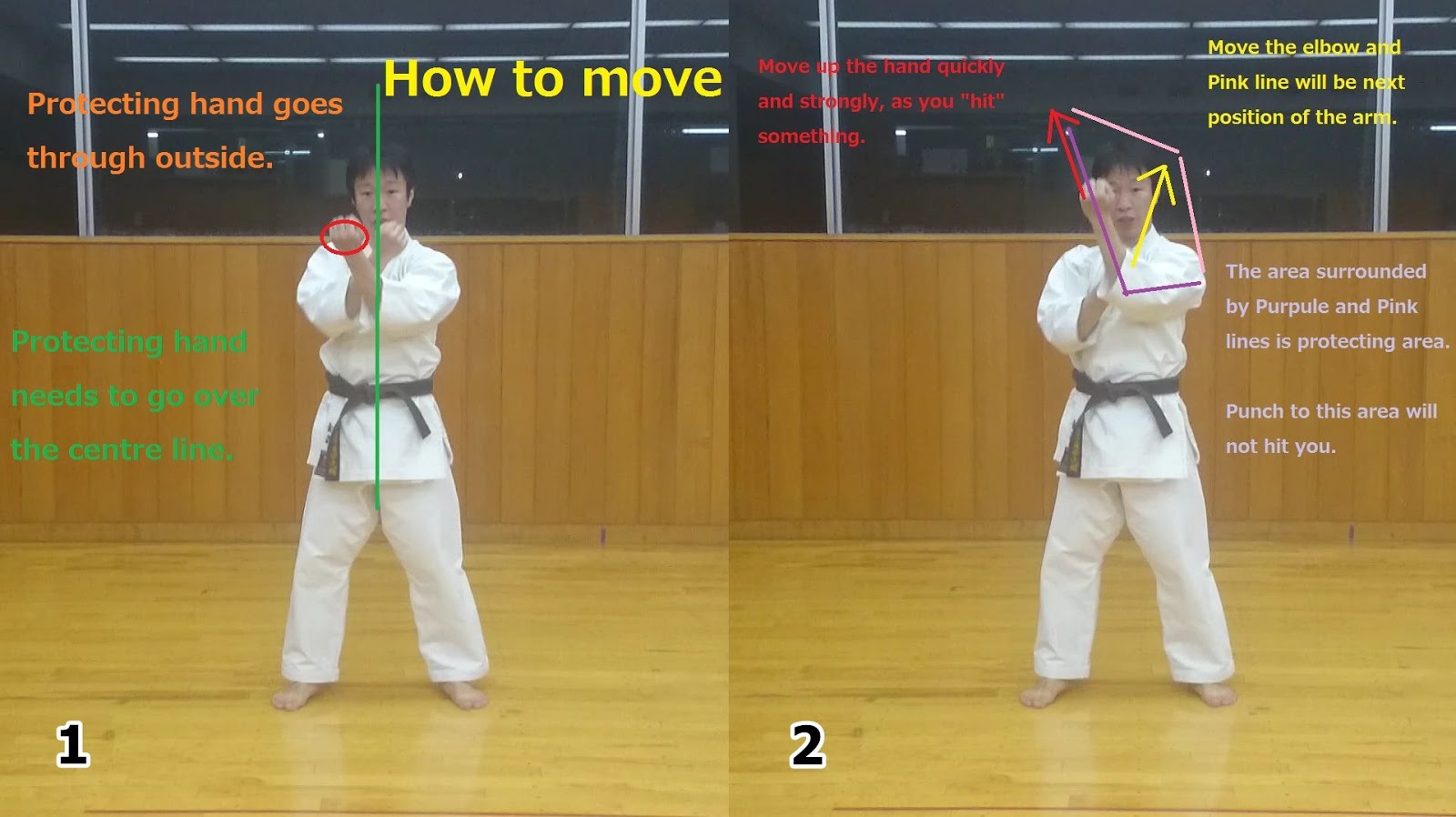 Online Karate Class with Hiromu Sensei JodanUke defense against face