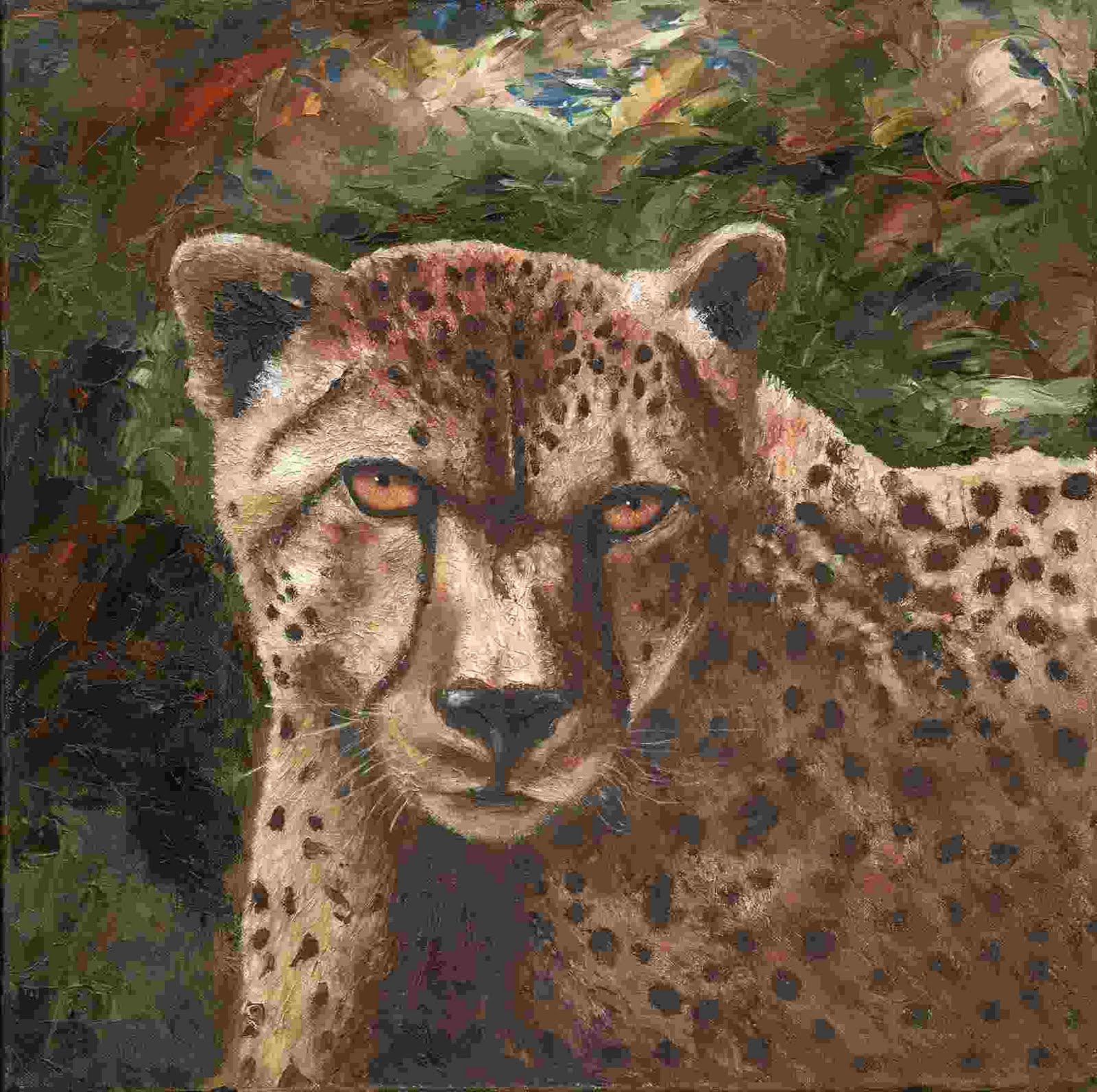Palette Knife Painters, International: Cheetah Portrait....Pakette ...