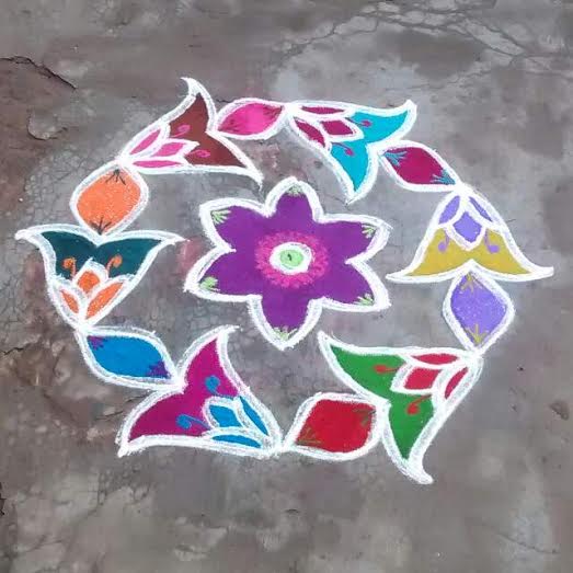 Easy and Simple Rangoli Designs for home, housewarming and competitions |  Pink and Pink
