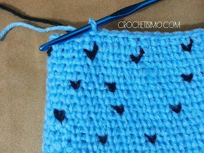 Punto Jersey a crochet, paso a paso