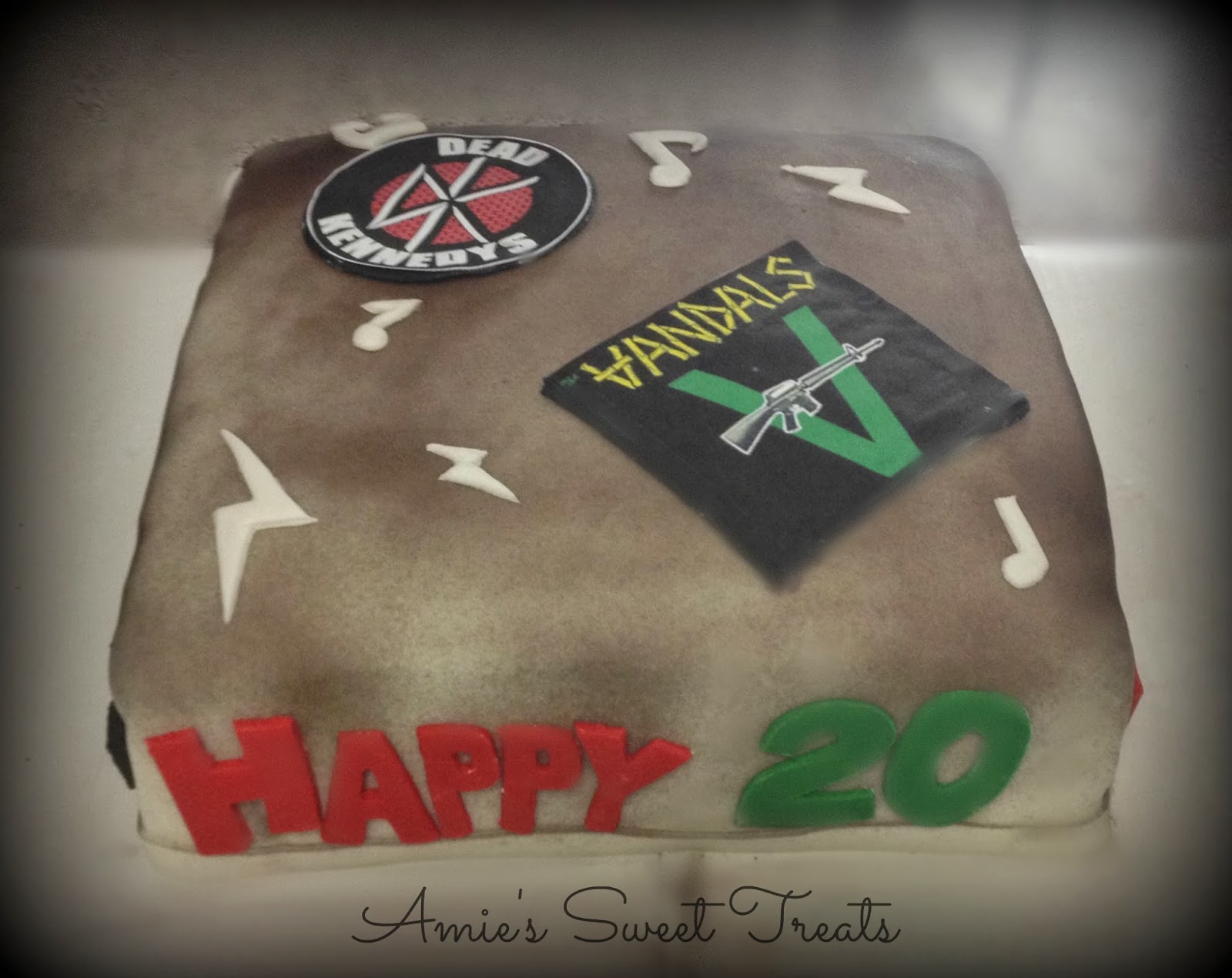 Amies Sweet Treats Punk Rock Birthday Cake