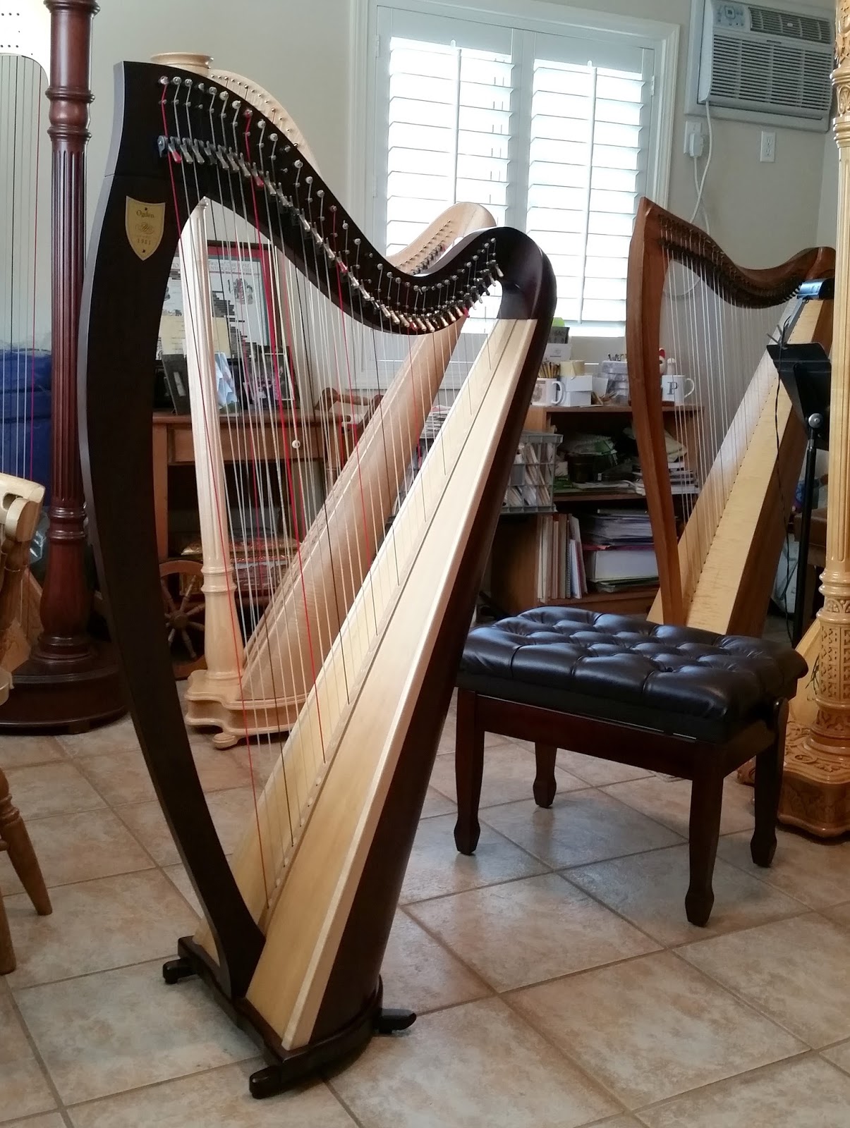 HARP IN LA HARP INFO 2 LYON & HEALY OGDEN LEVER HARP 1901