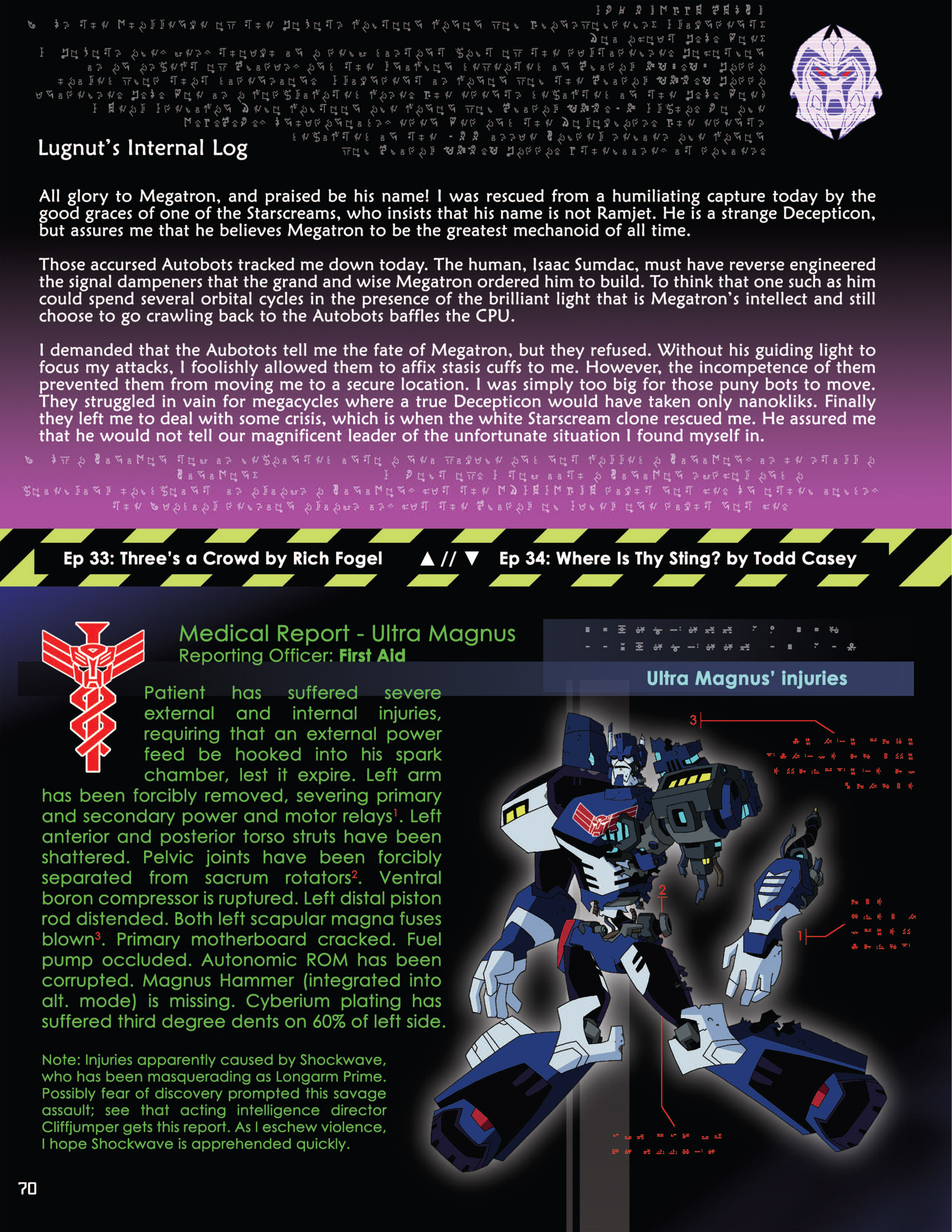 Transformers Animated: The Allspark Almanac issue TPB 2 - Page 69