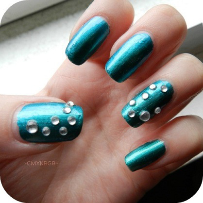 chrome multi color raindrop nails chrome multi color raindrop nails