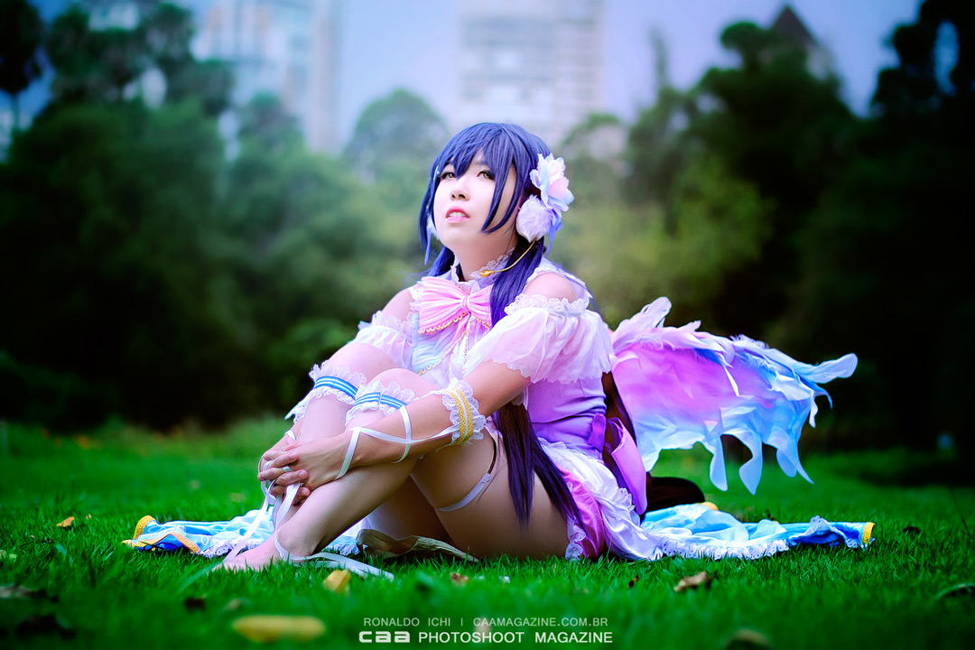cosplayer Masae and your Umi Sonoda cosplay costume from Love Live. Photography by CAA/Ronaldo Ichi.
