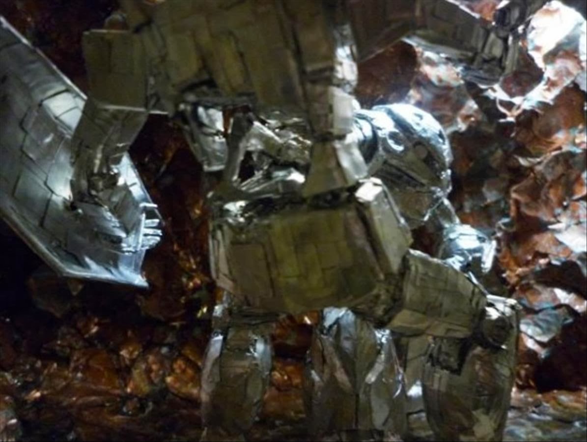 1/100 Aluminum tape Gundam Art Z'Gok VS GM (Jaburo) Tape Art Full