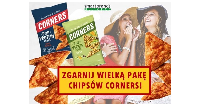 Wygraj wielką PAKĘ chipsów CORNERS w ulubionym smaku Konkurs
