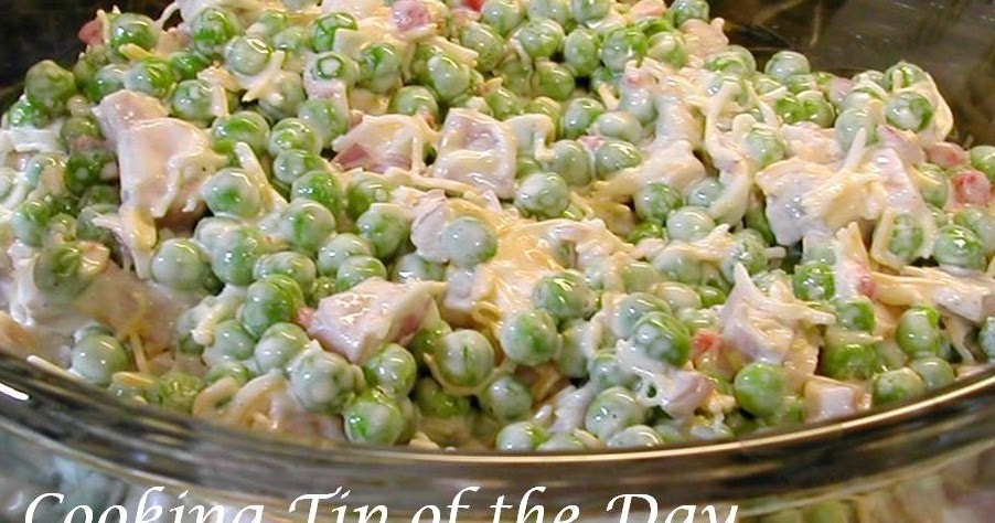 Cooking Tip of the Day: Recipe: Pea Salad