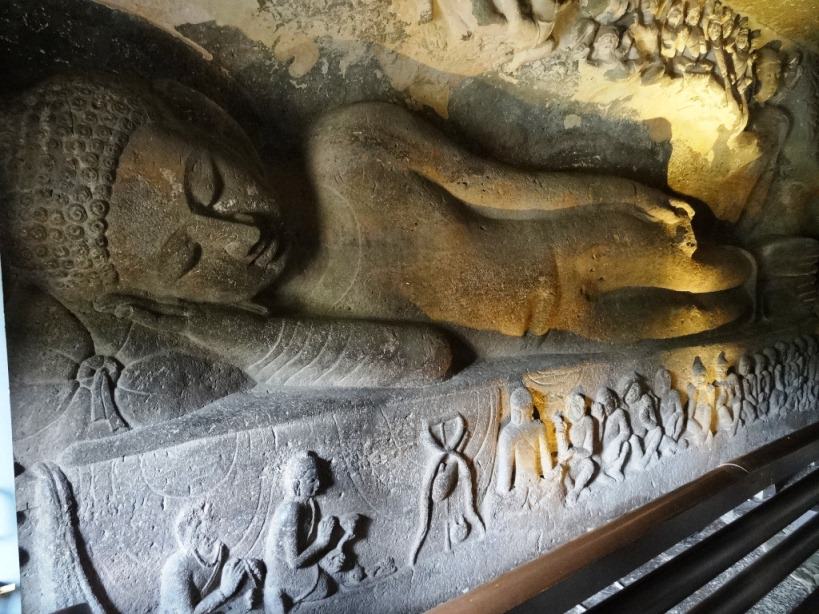 10 best sculptures of ancient India- Buddha's Mahaparinirvana - Ajanta