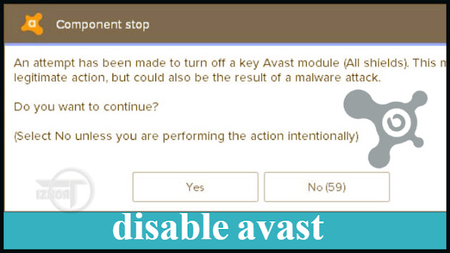 How to disable avast