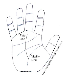 Types Of Fate Line In Palmistry ~ INDIAN PALMISTRY | PALM READING ...