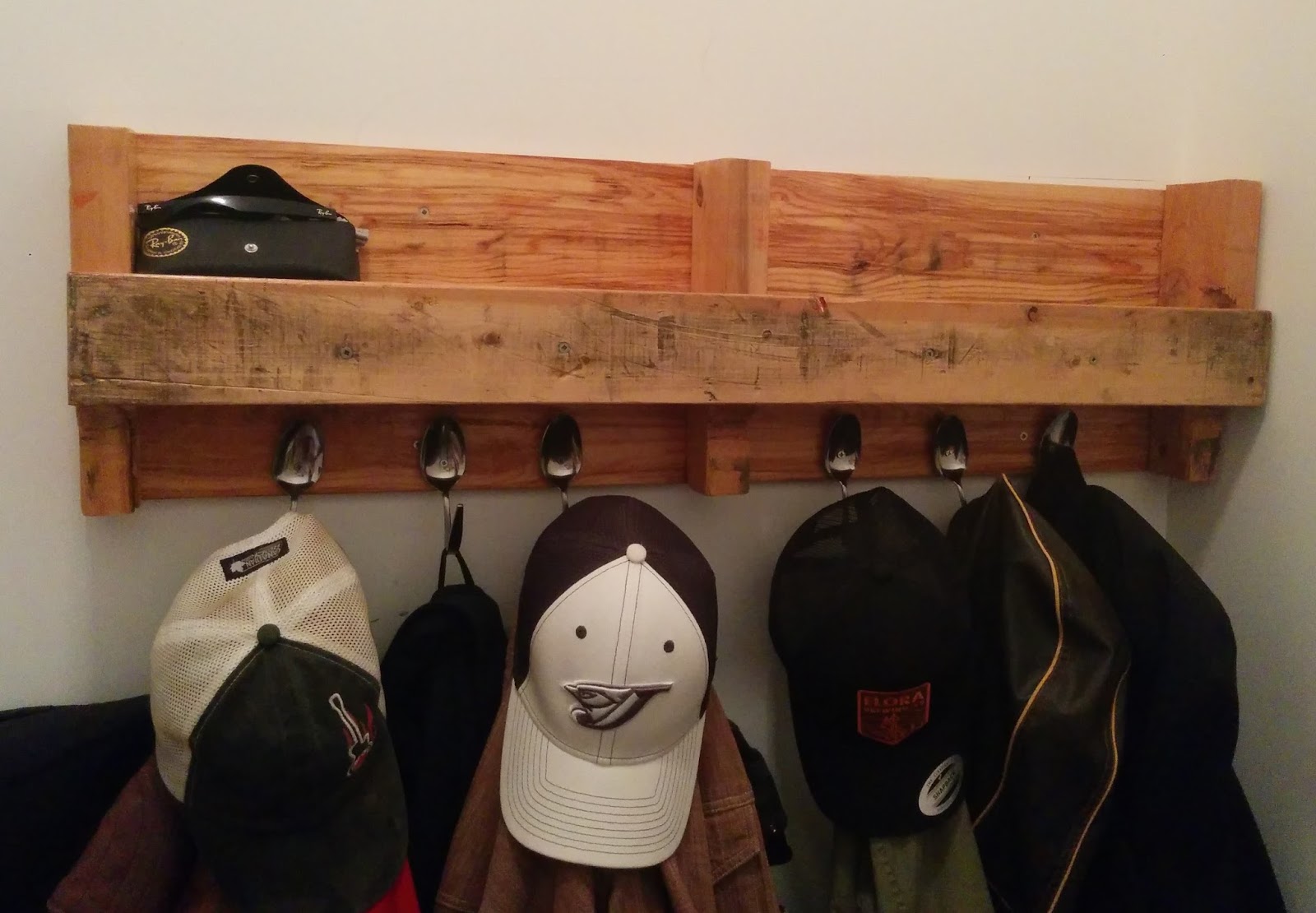 A Frugal Beardsman DIY Pallet Coat Rack