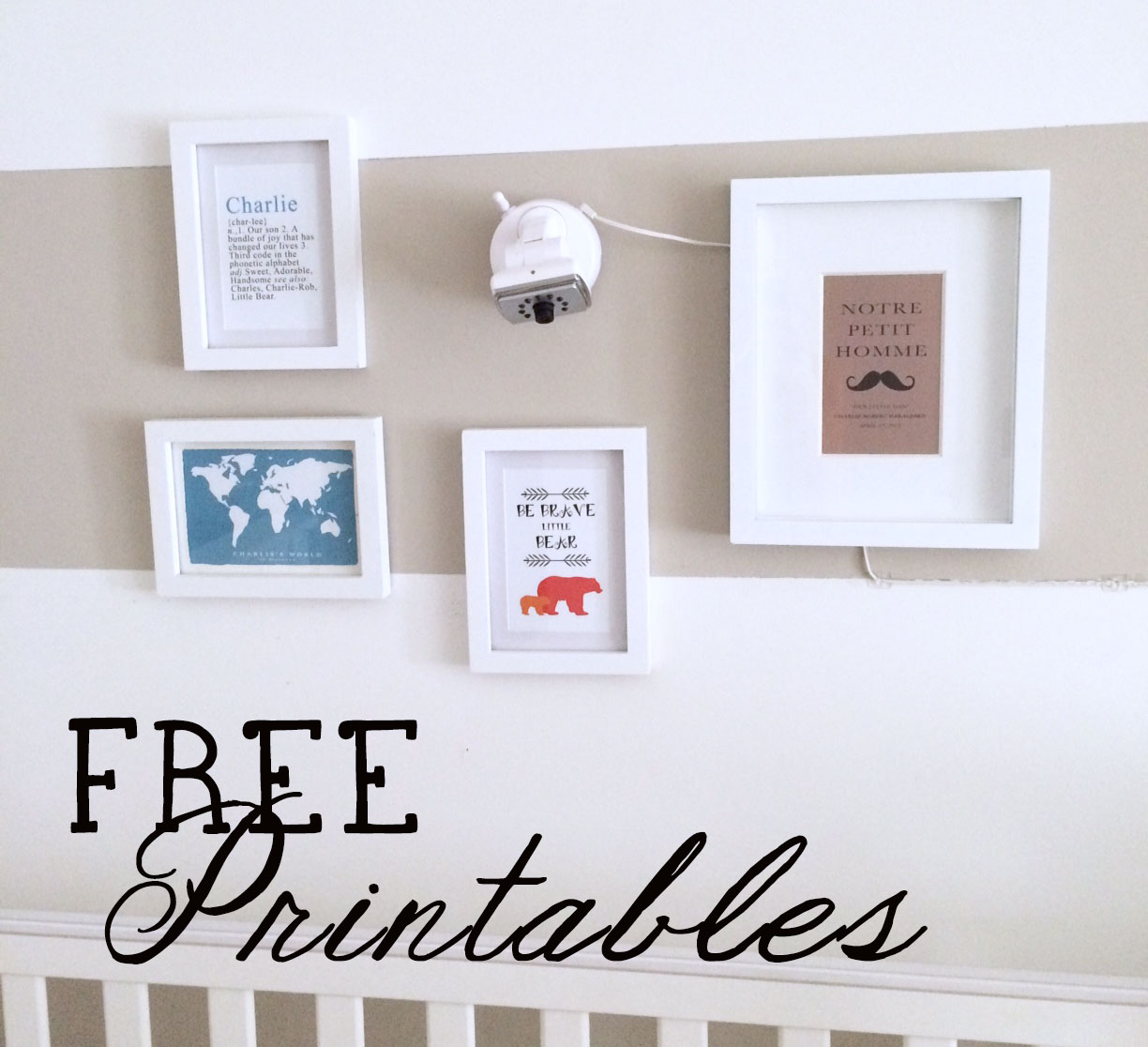 DIY Nursery Gallery Wall FREE Printables Harlow & Thistle