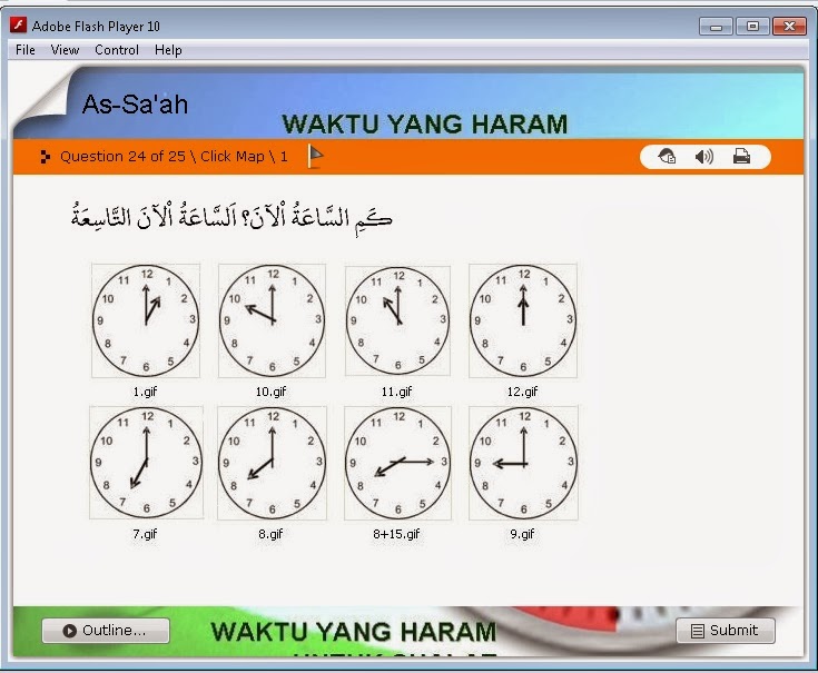 Quiz Mengenal Jam dalam Bahasa Arab - GuraruGuraru