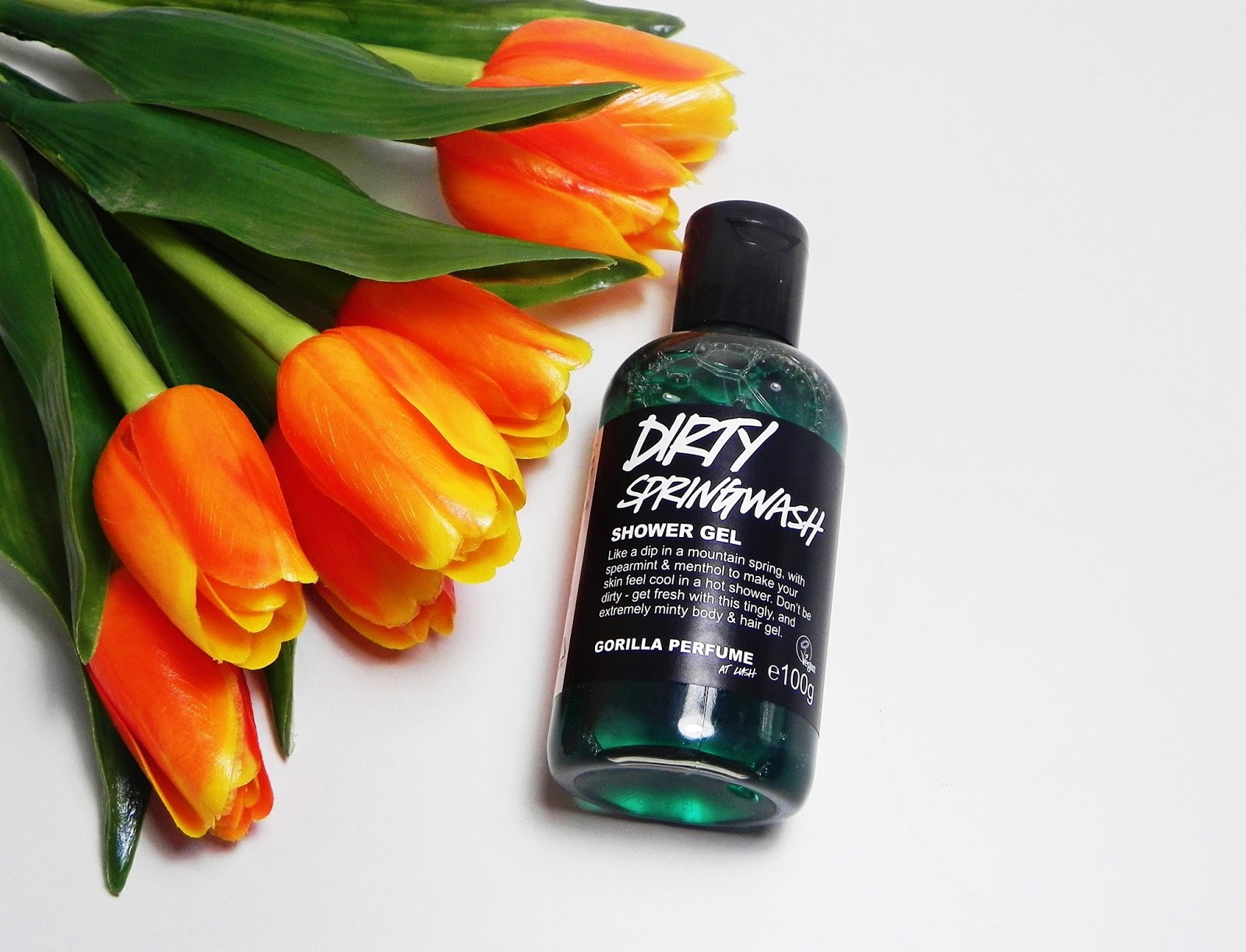 Review Lush Dirty Springwash Shower Gel Keep Calm and Wear Lipstick