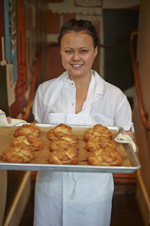 Anna Lee baker at Nopa Restaurant