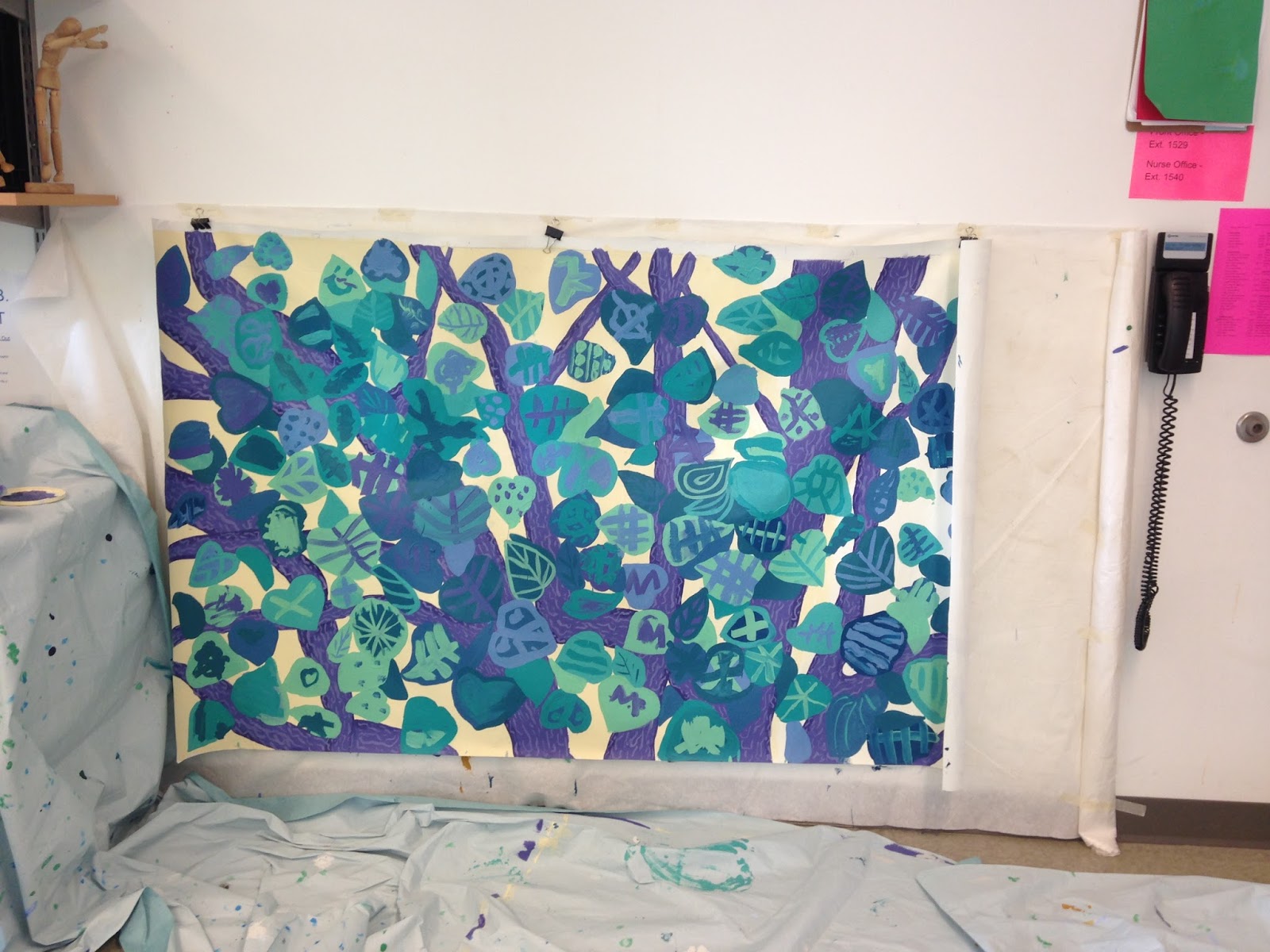 Ecosystem Mural Painting Parachute Cloth