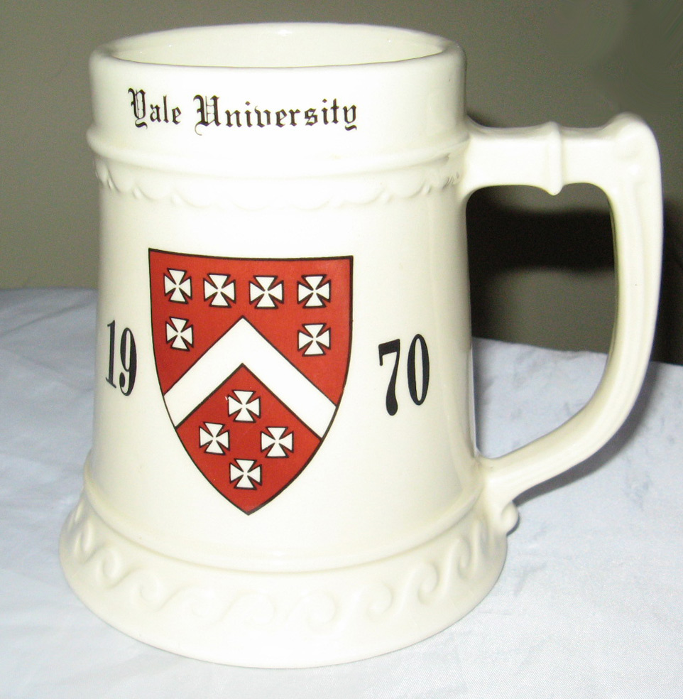 VINTAGE YALE UNIVERSITY BEER MUG