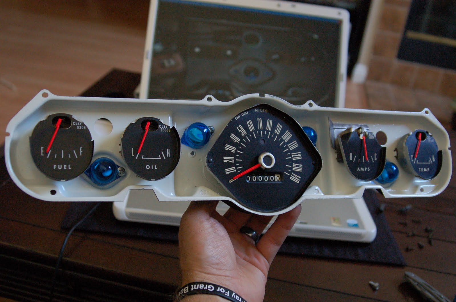 LeLu's 66 Mustang Gauges Finished