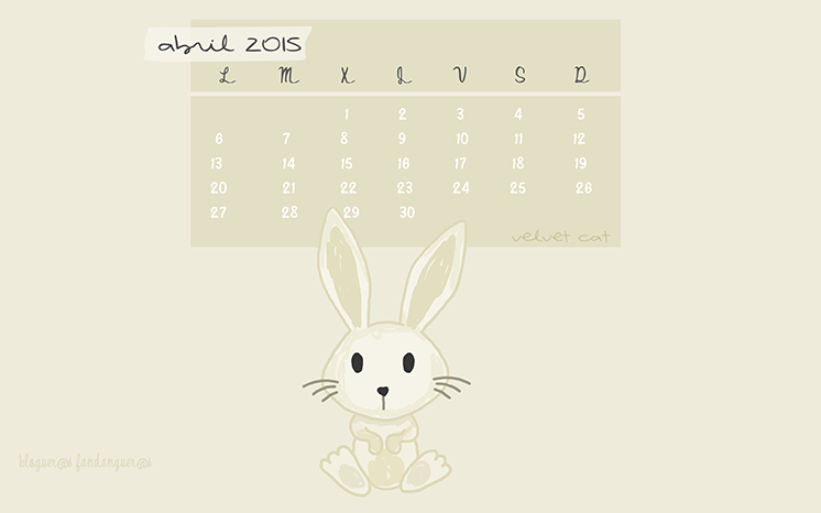 wallpaper calendario abril 2015