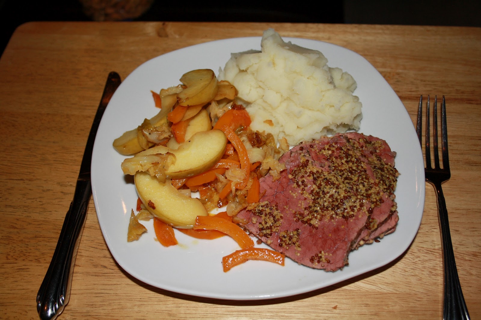 Eat Out In Every Night Corned Beef with Savoy Cabbage