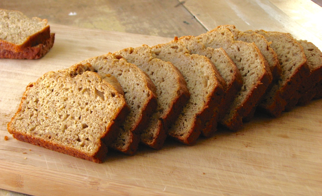 Delectably Mine Greek Yogurt Banana Bread