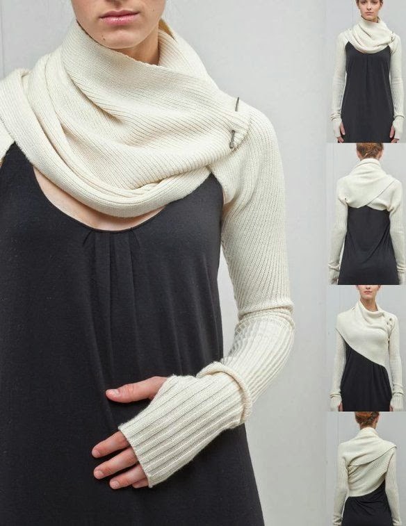 bolero wrap o bufanda con mangas