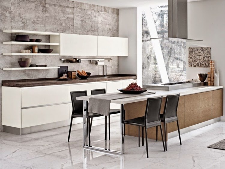 modern high gloss white kitchen for your kitchen