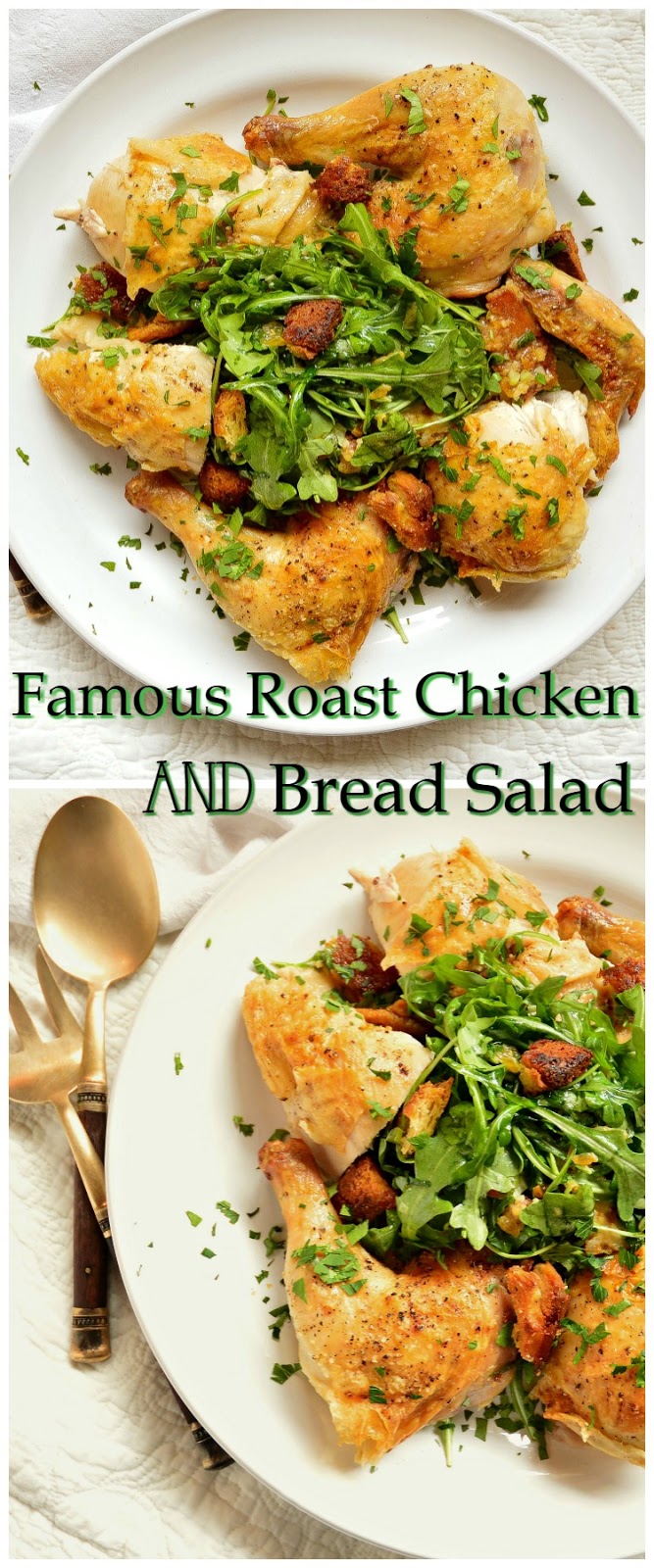 Roast Chicken with Bread Salad (Judy Rodgers Style) - This Is How I Cook
