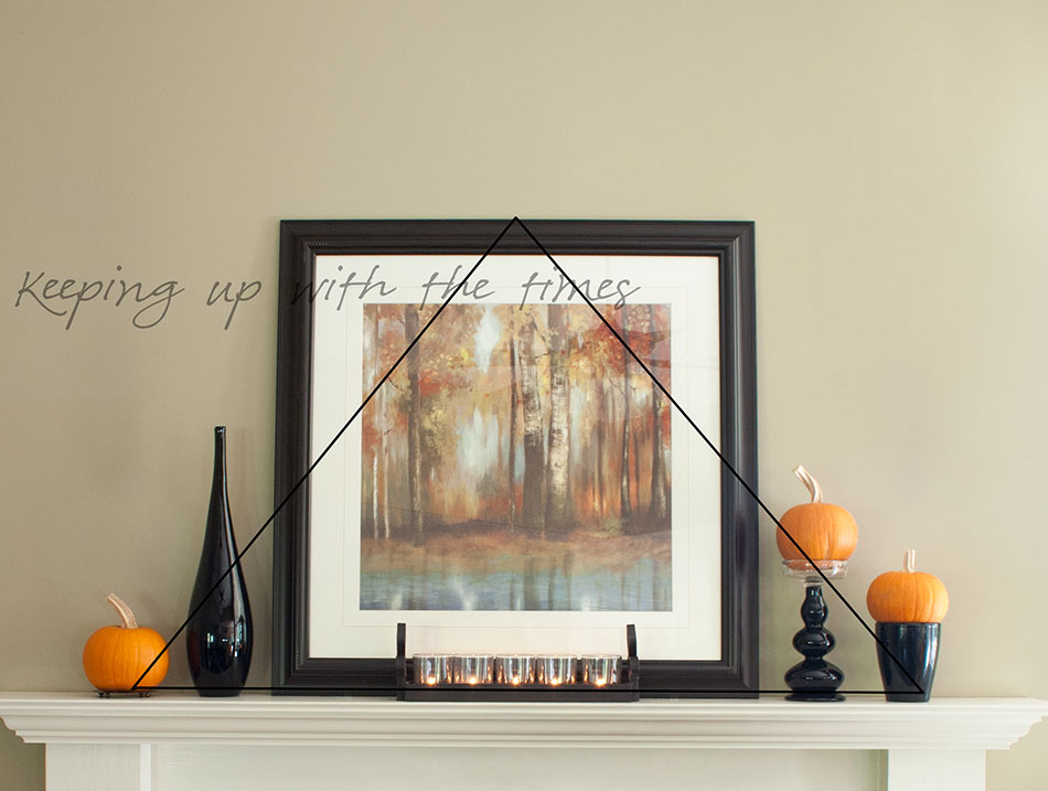 Quirky Autumn Mantel, Keeping With the Times