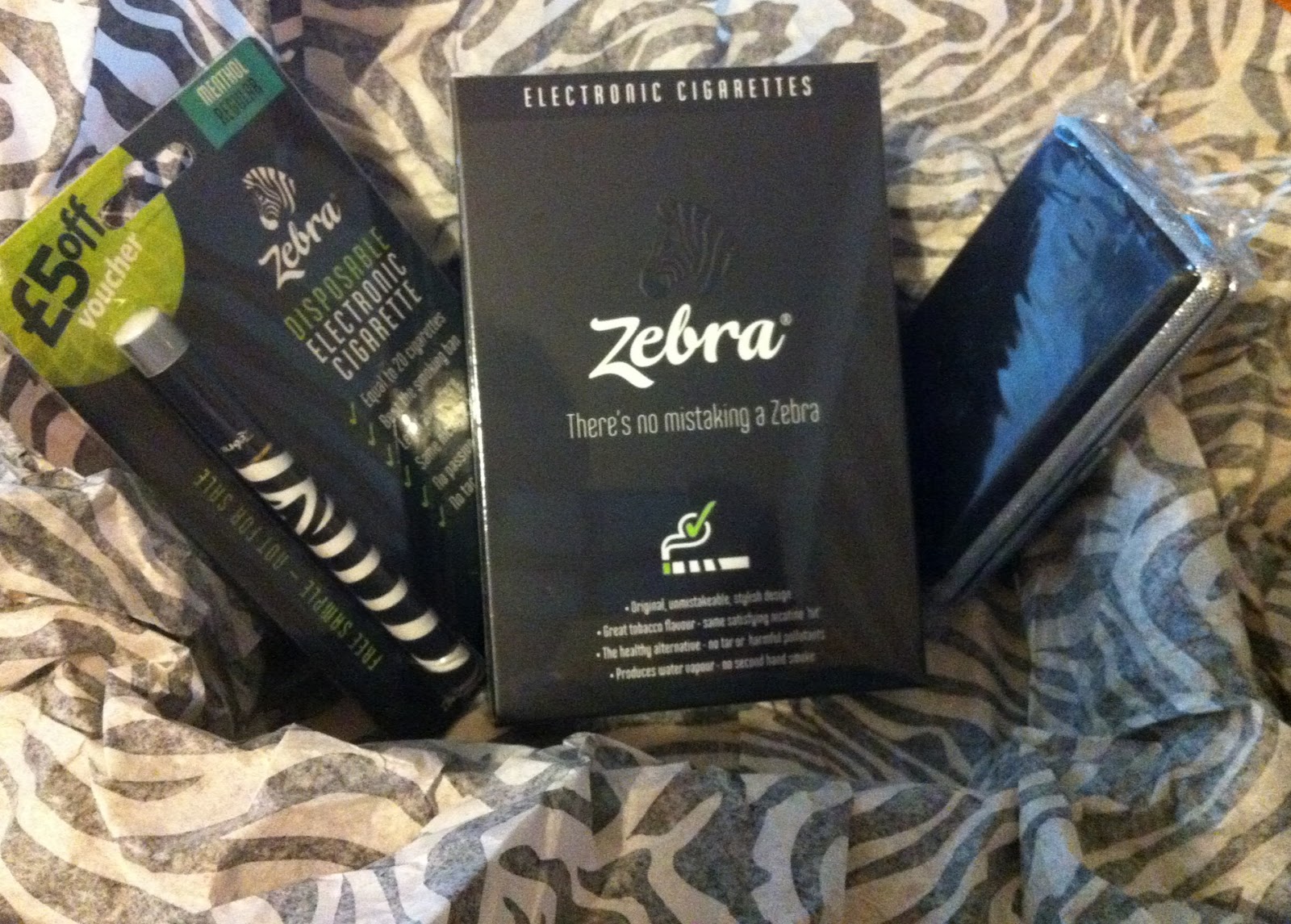 Shameless Freeloader Blog: Electric Zebra electronic cigarettes