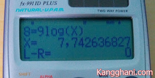  yang pastinya aneka macam pelajaran hitung Cara Mencari Nilai X dengan Menggunakan Kalkulator Scientific