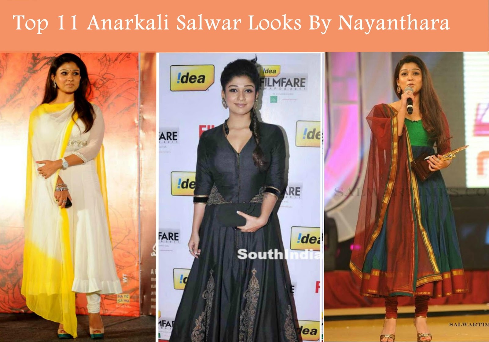 Top 11 Anarkali Looks by Nayanthara