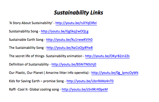 Sustainability Songs