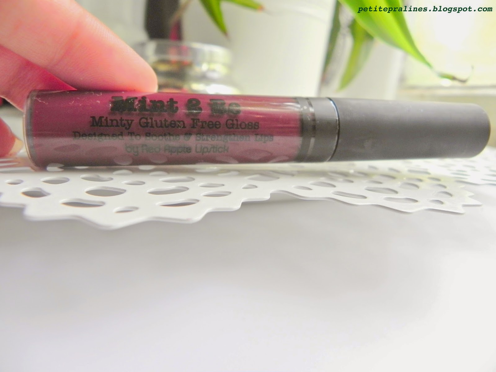 Au Naturale Product Review Red Apple Lipstick Eyeshadow in Champagne