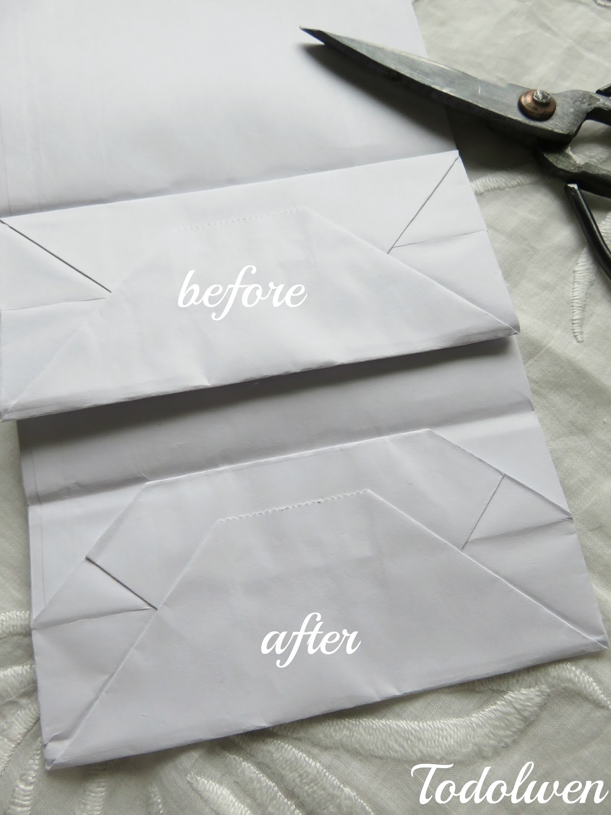 Todolwen Another Ugly Duckling Tutorial Paper Bag Snowflakes