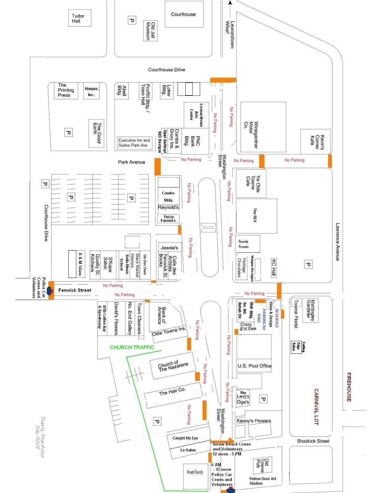 Leonardtown Maryland News Car Show Parking and Road Closures