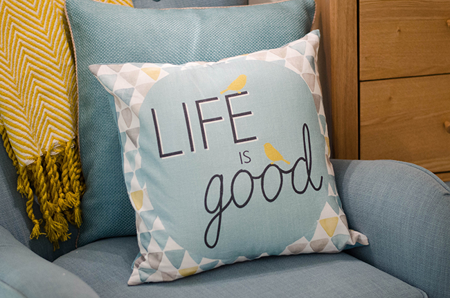 Life is good Cushion from Nexy