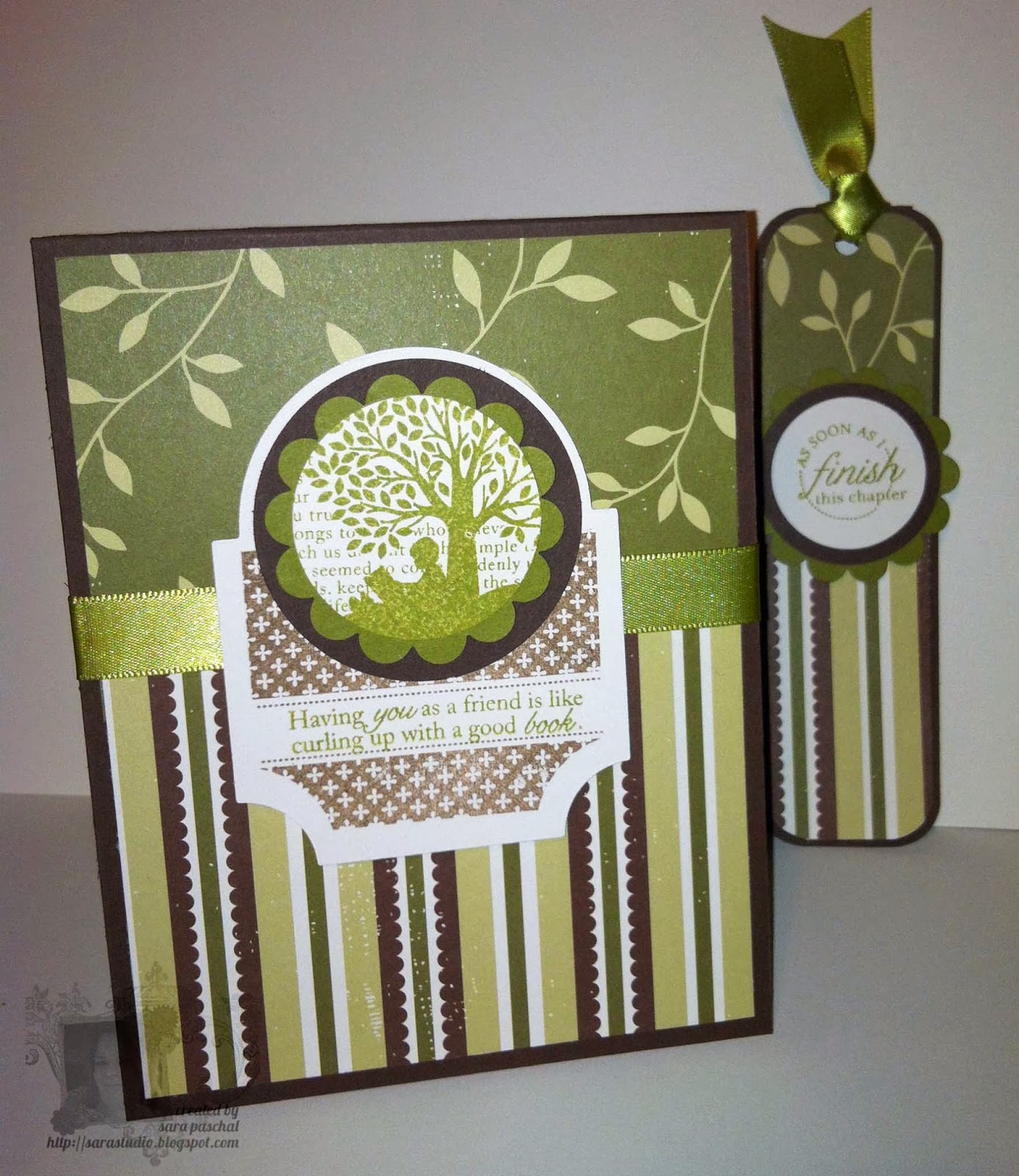 Sara s Creative Adventures Friendship Bookmark Card Sara s Creative Adventures Friendship Bookmark Card